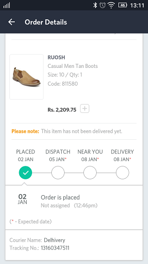 Myntra Size Chart