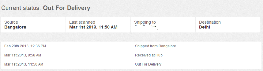 zovi delivery status