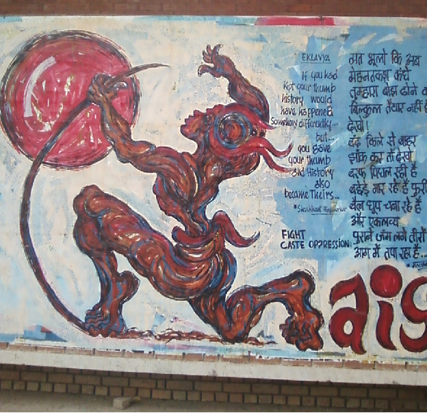 walll paintings at JNU