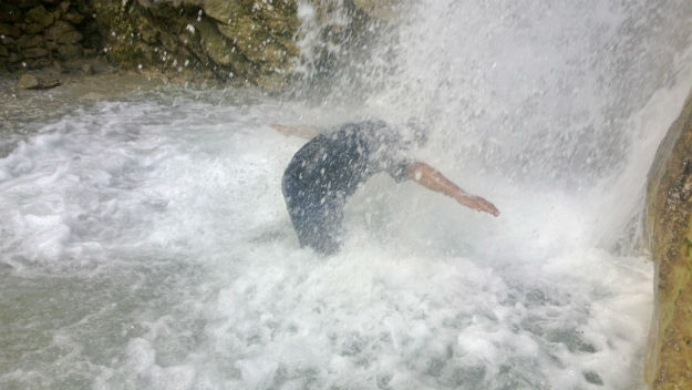 waterfall shower