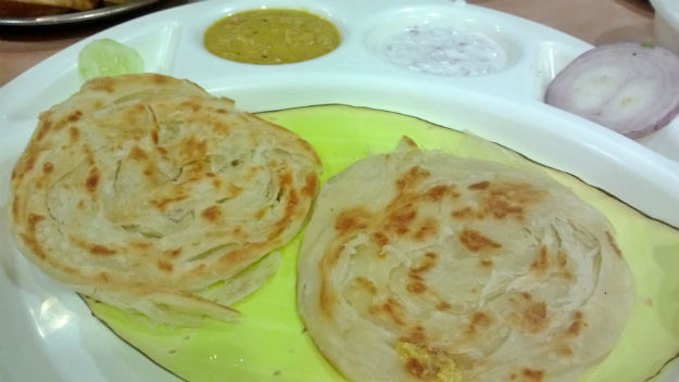 parotta at sarvana bhawan connaught place