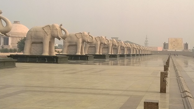 elephants at ambedkar memorial