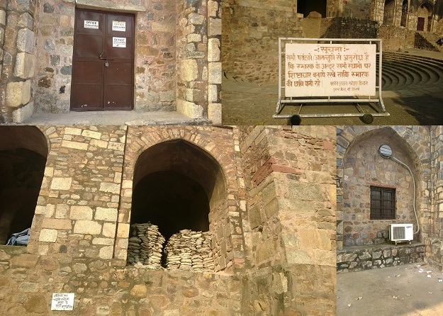 ASI work inside purana qila