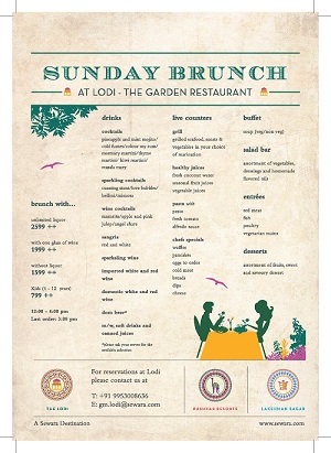 lodi garden restaurant Brunch Menu