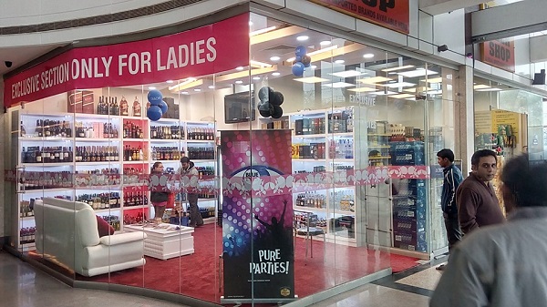 women only liquor shop delhi