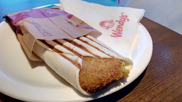 railway cutlet wrap wendy's