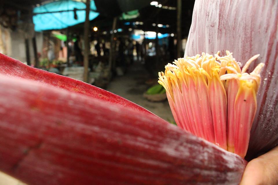 banana flowers food