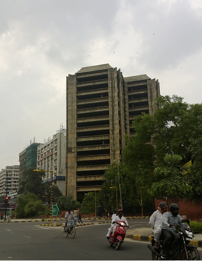 abandoned building, connaught place